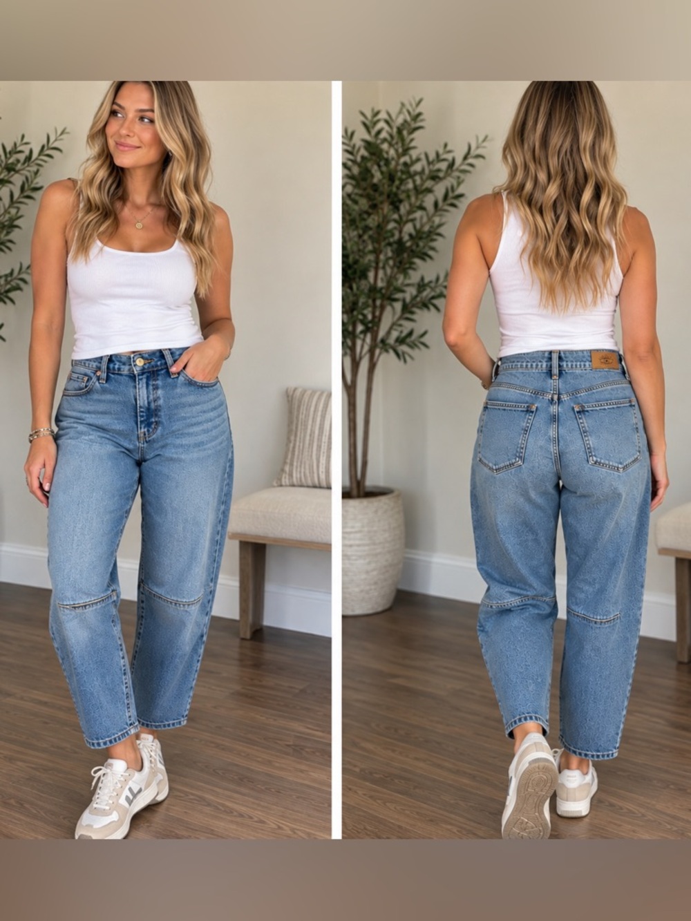 Sofia Jeans Sofia Vergara Barrel Jeans Blue Denim